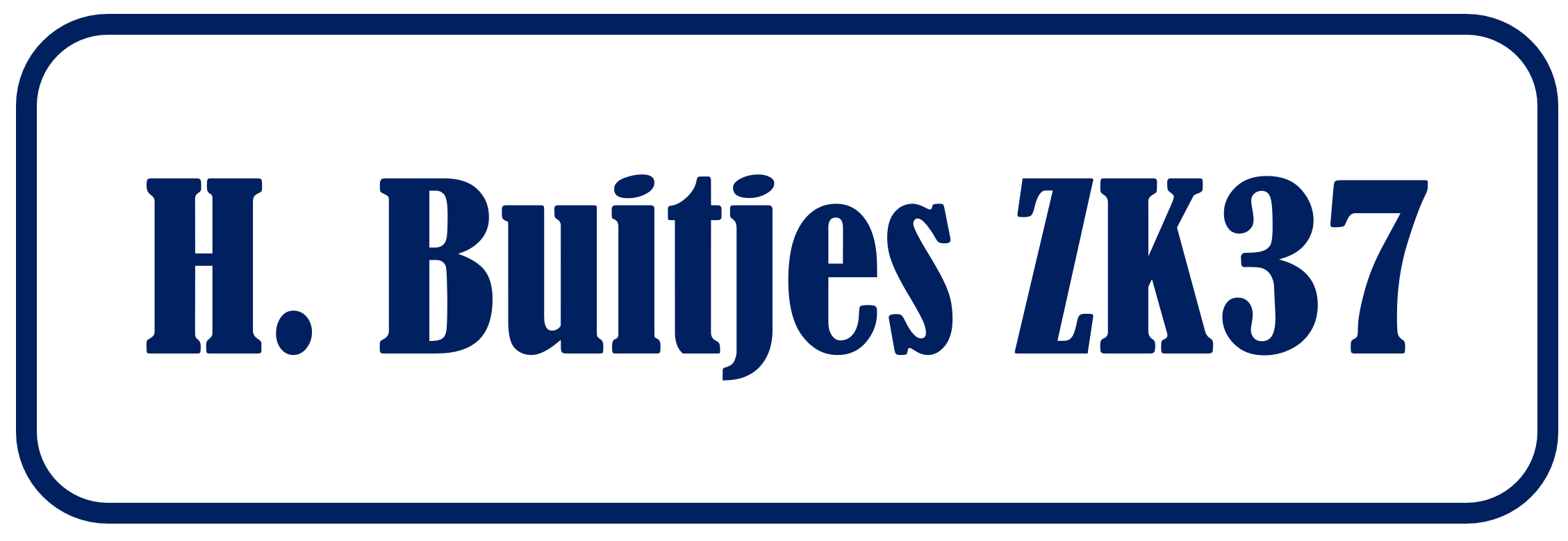 ZK37 Henk Buitjes